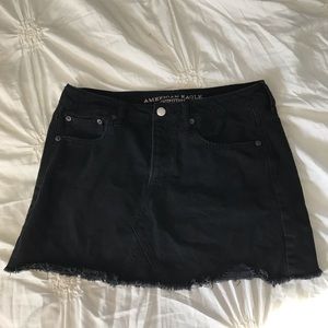 black denim skirt